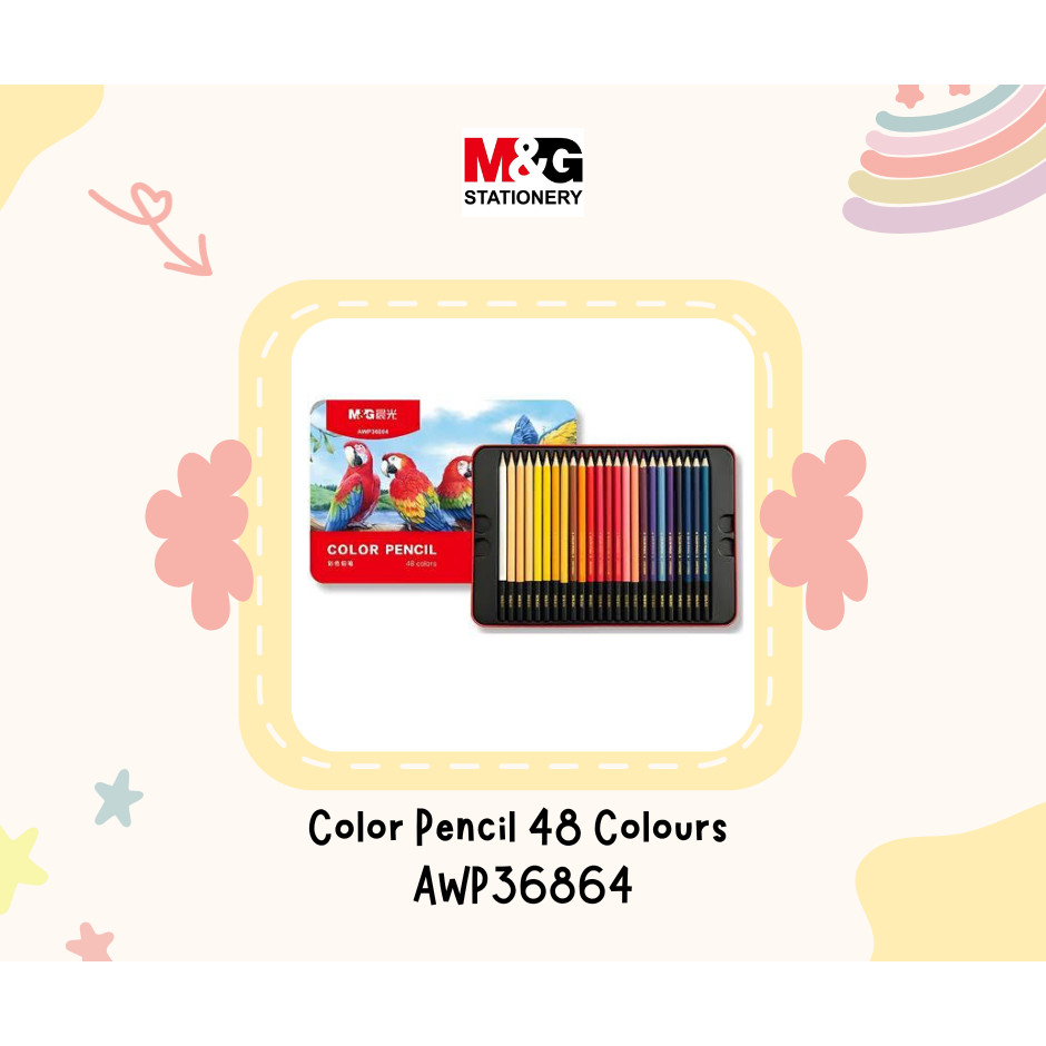 

M&G AWP36864 High Quality Color Penci In a Metal Box - 48 Color