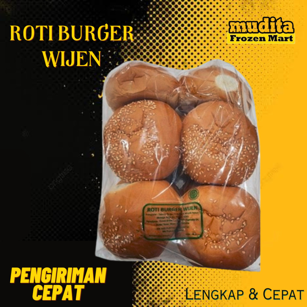 

Roti Burger/Roti Wijen Isi 10 Pcs