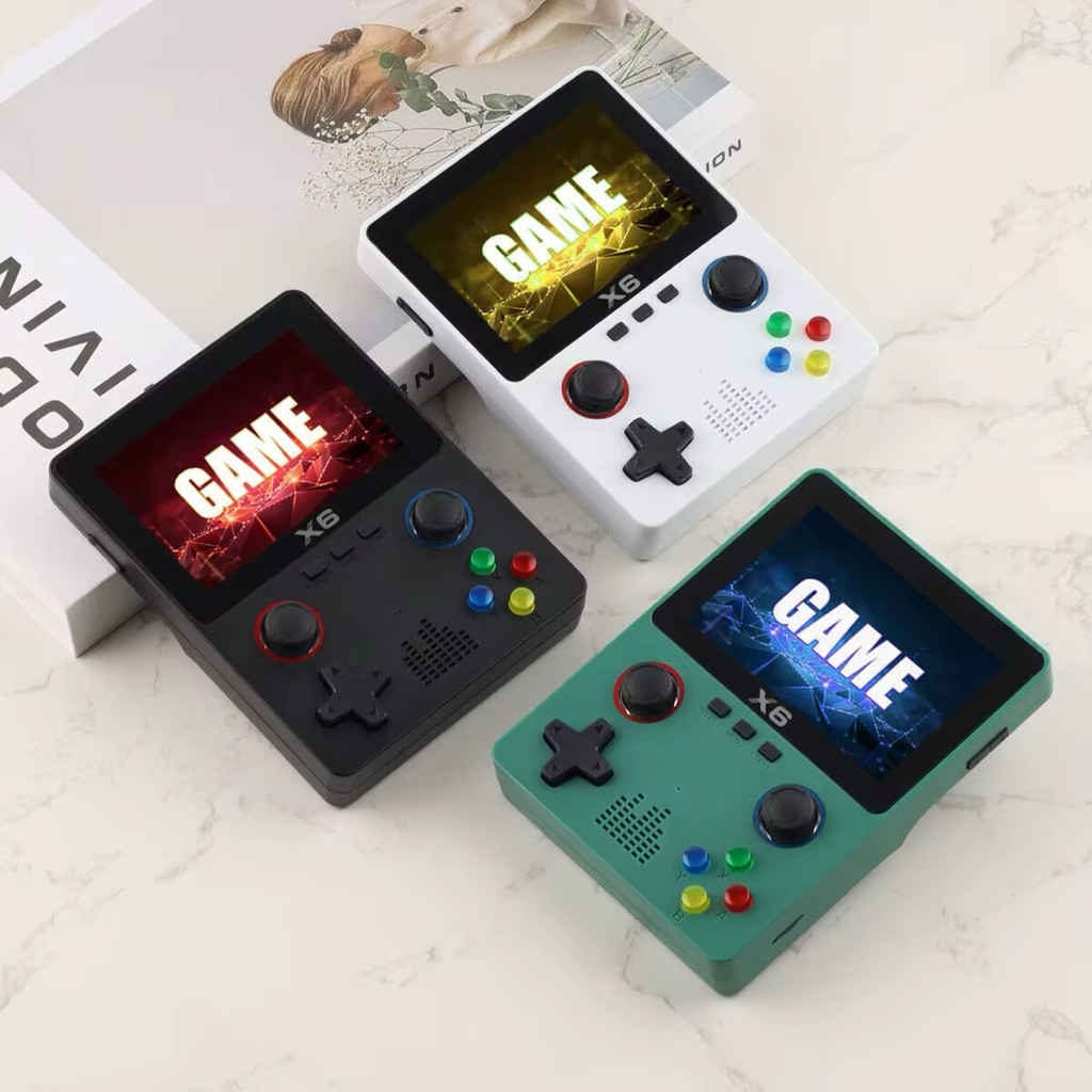 Game Console X6 3.5 inch 32 BIT games with Joystick Permainan Gameboy Retro PSP Portable Player Buil