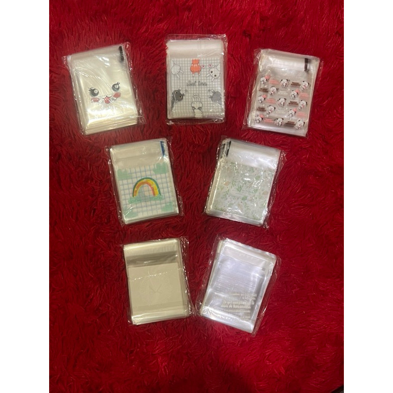 

Plastik cookies lucu / plastik biskuit / perekat seal opp / plastik kue 7x7 (100pc)