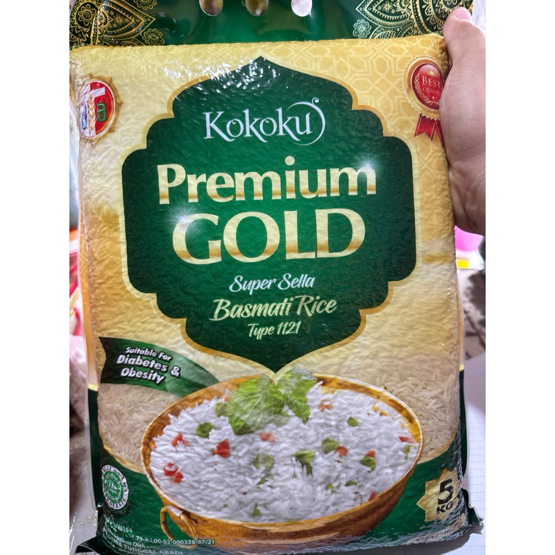 

Beras Basmati / India Rice Less Sugar 5kg
