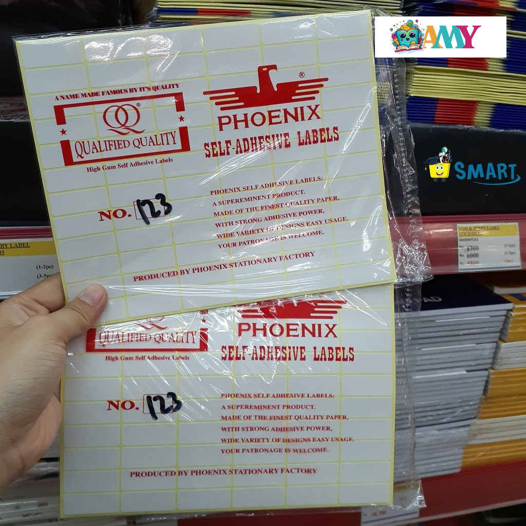 

PHOENIX LABEL STICKER 123 AMY STASIONARY