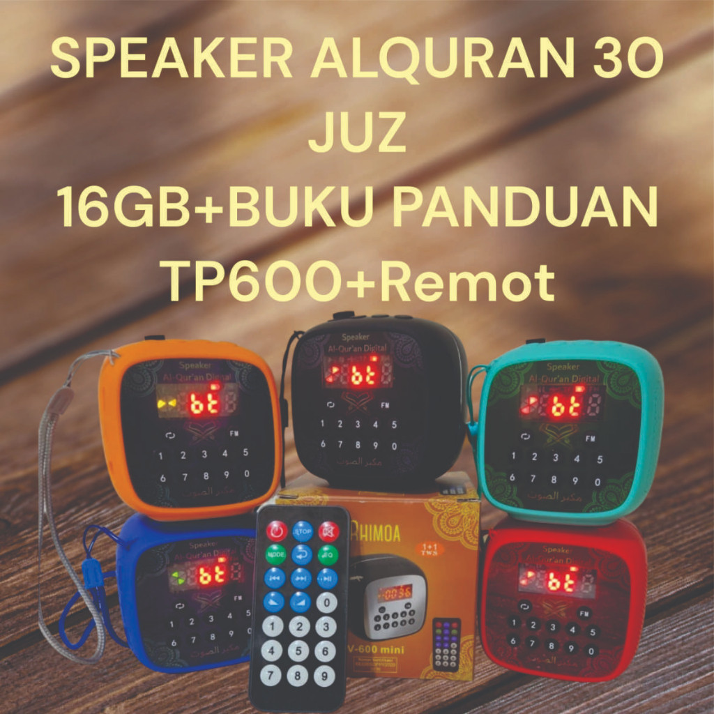 (RIEBY) speaker murottal alquran 30 juz/speaker alquran 30 JUZ RHIMOA V600 BLUETOOTH+REMOTE