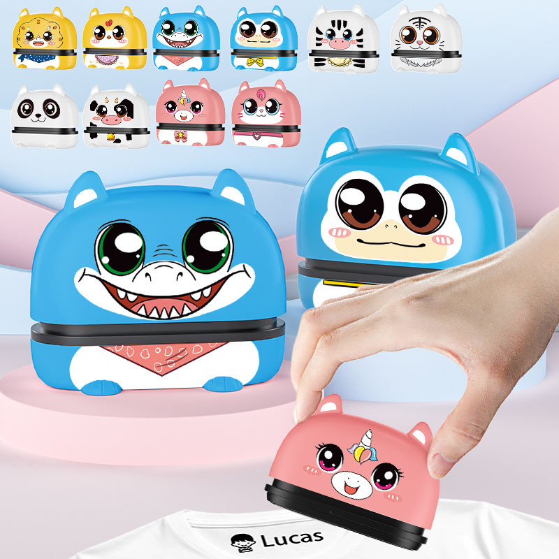 

Children's Name Seal Custom Student's Name Stamp Kindergarten Clothes Waterproof Name Sticker Kawaii Montessori Stamp Gift