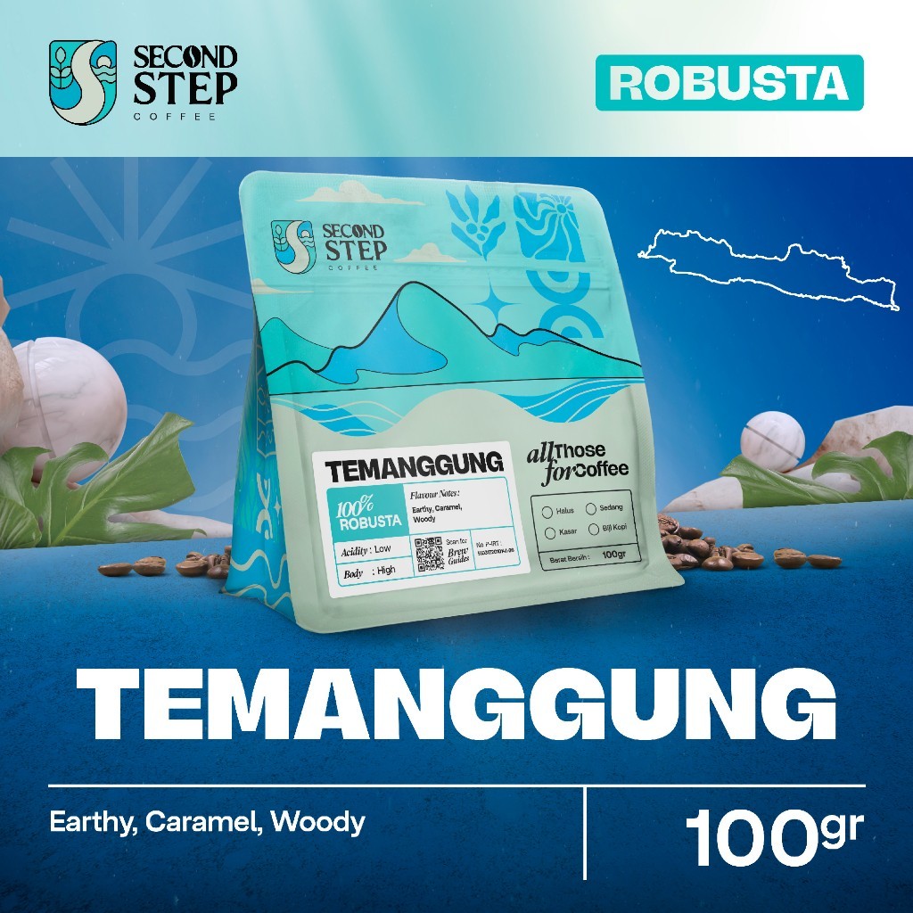 

COD Biji Kopi Bubuk Robusta Temanggung Coffee Roast Beans Espresso Tubruk 100gr