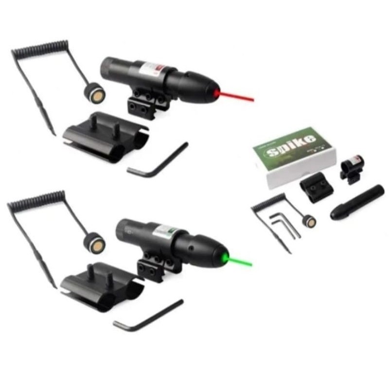 Laser senapan SPIKE nyala hijau&merah laser siang malam