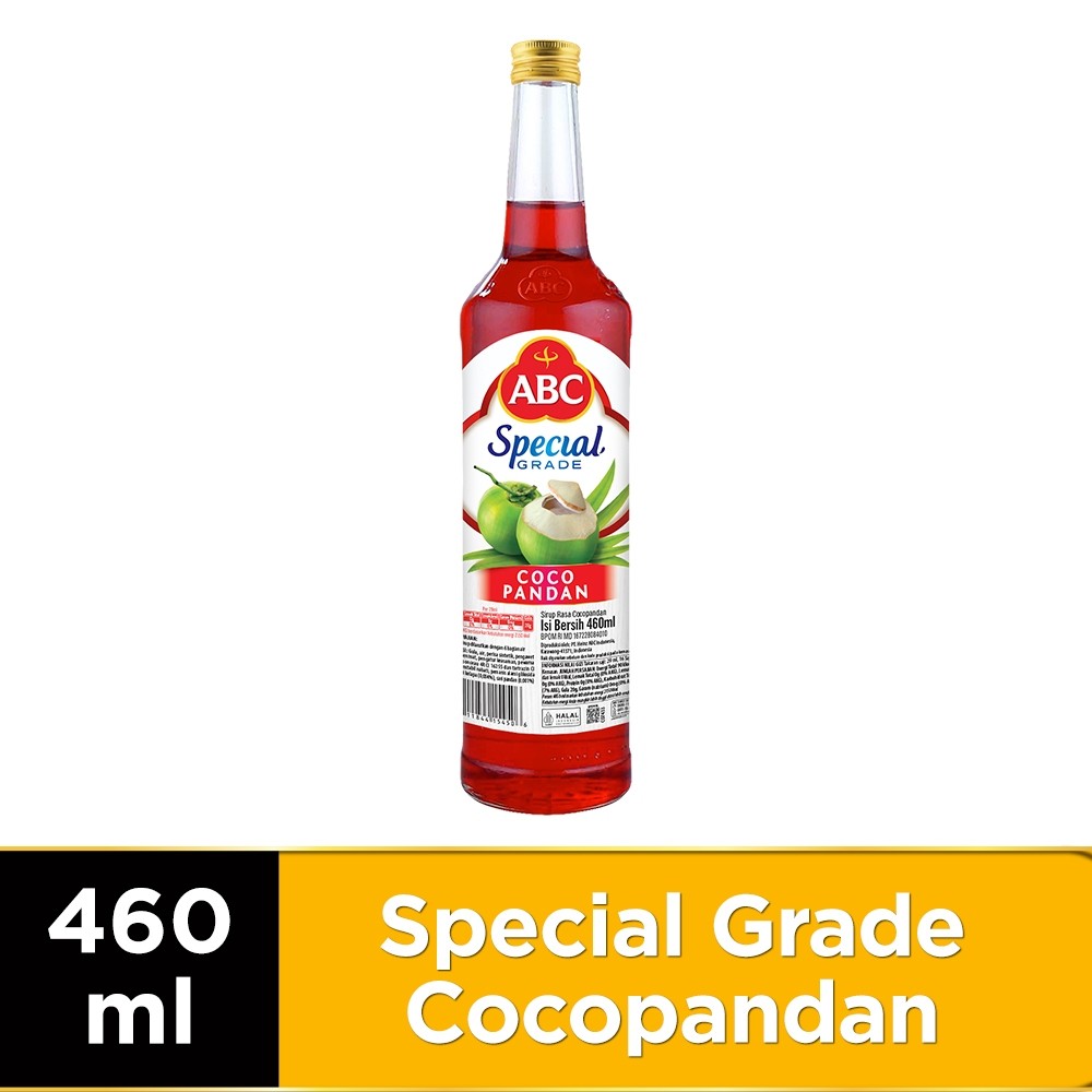 

ABC Sirup Special Grade Cocopandan 460 Ml Tanpa Pemanis Buatan