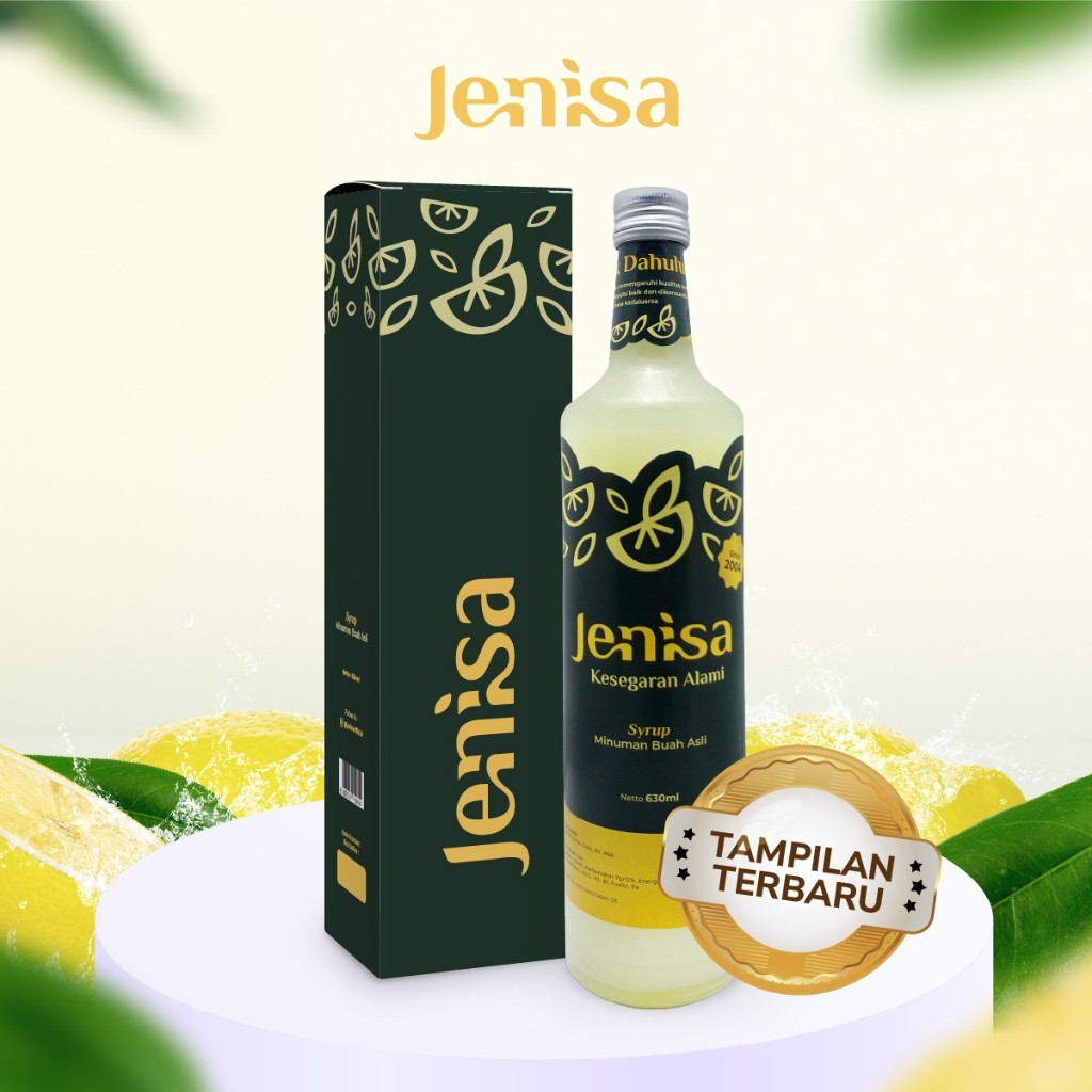 JENISA Sirup 630ml| Jenisa Lemon| Jeruk Nipis Asli