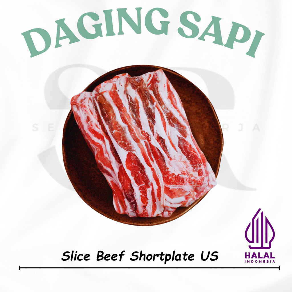 

Daging Sapi Lapis / Slice Beef Shortplate US / Daging Slice Frozen 500gr