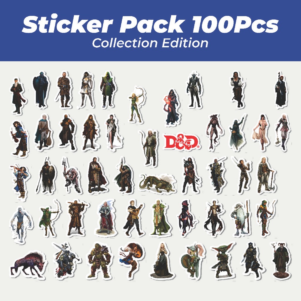 

Hot Stiker Dungeon And Dragons Series 3 Lucu Anti Air Stikers Berperekat Waterproof Sticker Decal Buat Motor Helm Buku Journal Koper Casing HP Laptop Botol Minum
