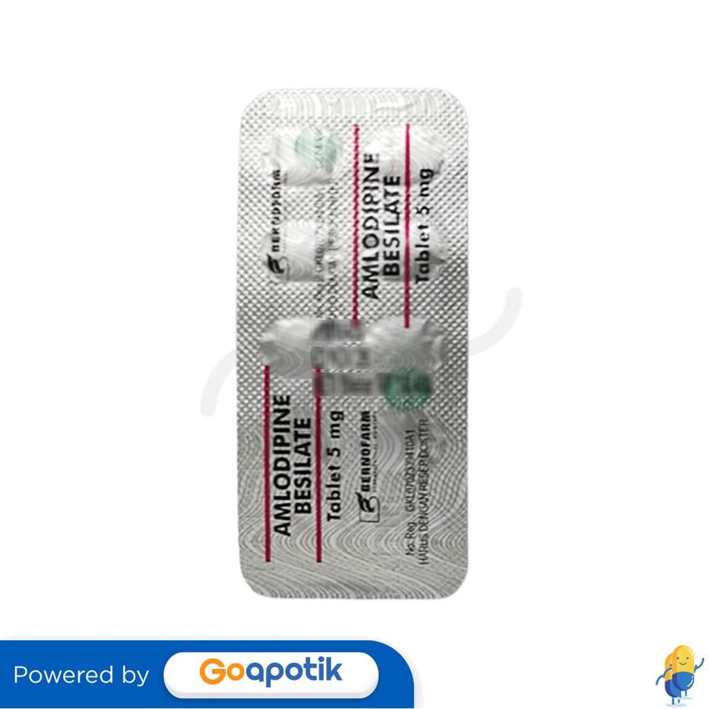 Amlodipine Besilate Bernofarm 5 Mg Strip 10 Tablet