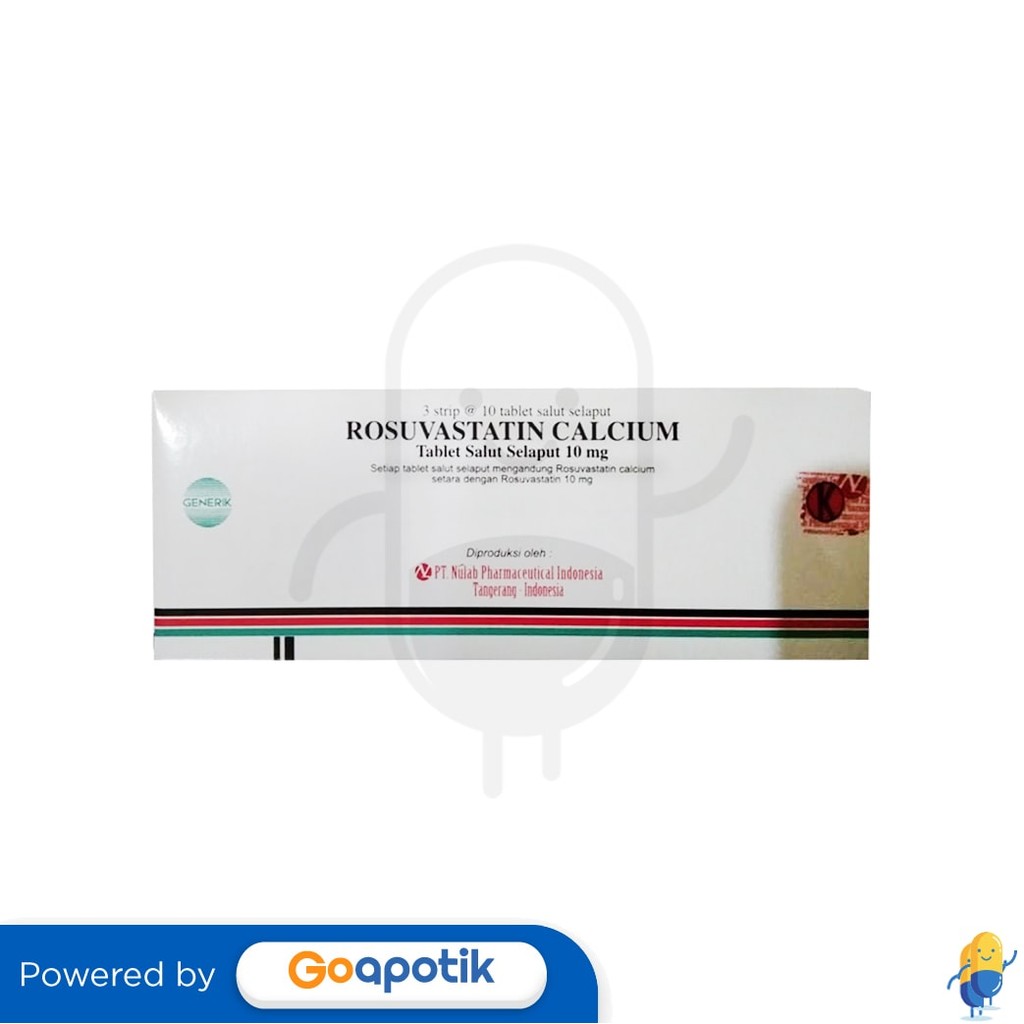 Rosuvastatin Nulab 10 Mg Box 30 Tablet