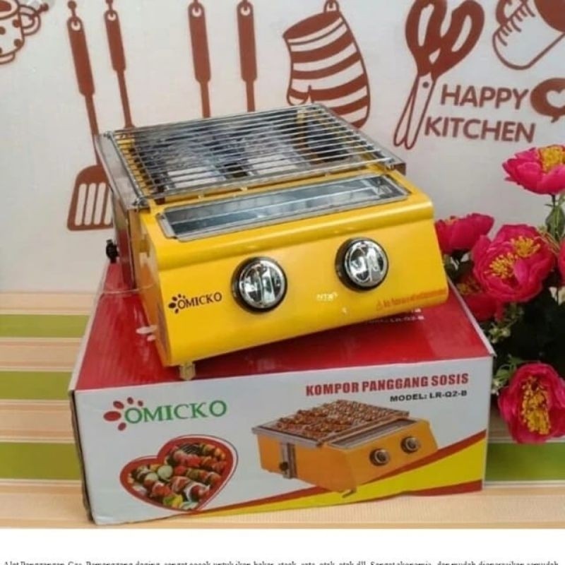 Kompor sosis 2 Tungku kompor sosis 2 mata kompor daging