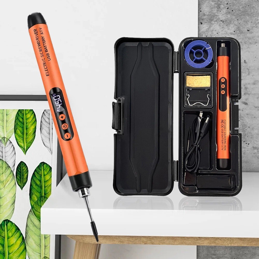 

TSR - LEFAVOR Solder Adjustable Temperature Fast Heating LCD Type-C 1000mAh - TK-USB-B