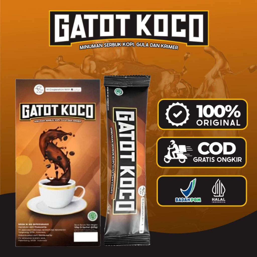 

Gatot Koco Kopi Gatot Kaca Herbal 1 Box 5 Sachet Tingkatkan Stamina Perkasa Pria Original