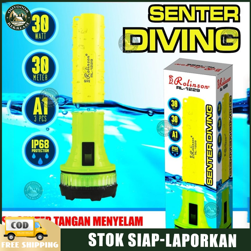 Senter Selam Tangan Baterai A1 Rolinson RL-1228 dan RL-1229 Super terang
