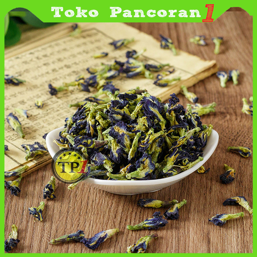 

Bunga Kering Butterfly Pea Tea teh Teh Biru 50gr Super Qulitas