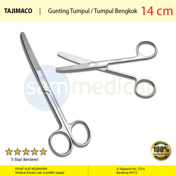 TAJIMACO Gunting Tumpul / Tumpul Bengkok 14 cm