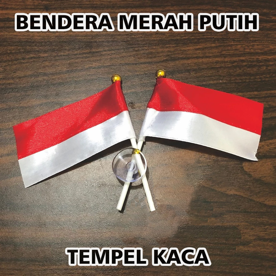 Bendera mini tempel kaca indonesia bendera merah putih