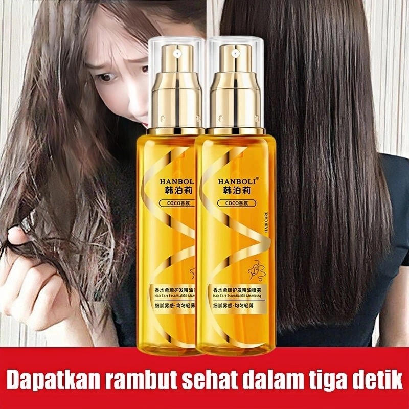 [COD] Ukuran Perjalanan Hair Repair Essence Semprotan Minyak Esensial Perawatan Rambut Minyak Esensi