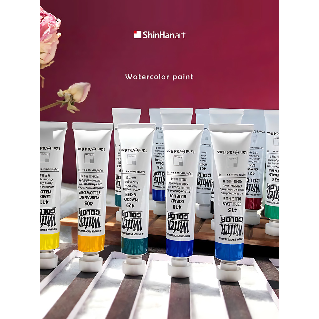 

SHINHAN Professional Watercolor Solid Pigment 30-Color 7.5ml Set/20-Color 12ml Set Is Suitable For Artist Painting Supplies