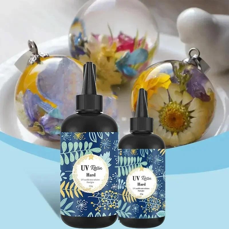 

10/25/50/60/100/200/250/500g Quick Drying UV Resin Adhesive Colorless Transparent Ultraviolet Liquid Curing DIY Jewelry Making