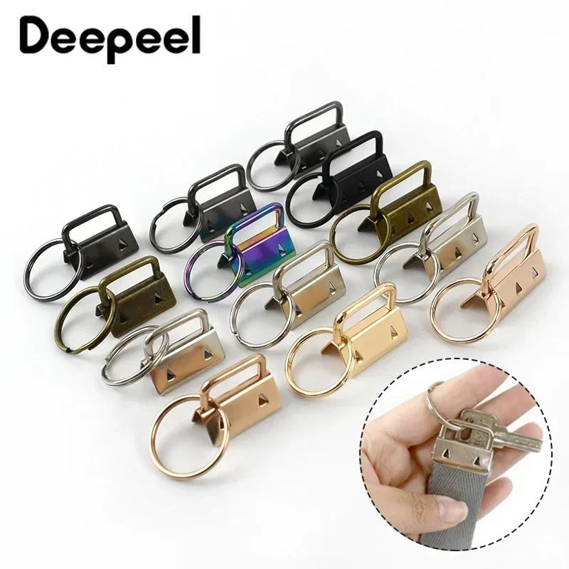 

10/20Pcs 20/26/32mm Strap Tail Clip Metal Keychain Split Ring Buckle for Belt Bag Webbing Tails DIY Crafts Hardware Accessories