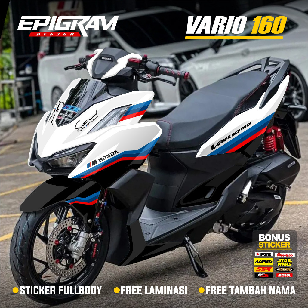 Decal Stiker Vario 160 New 2022 2023 2024 Fullbody Dekal Sticker Motor Honda Vario 160 New ABS CBS M