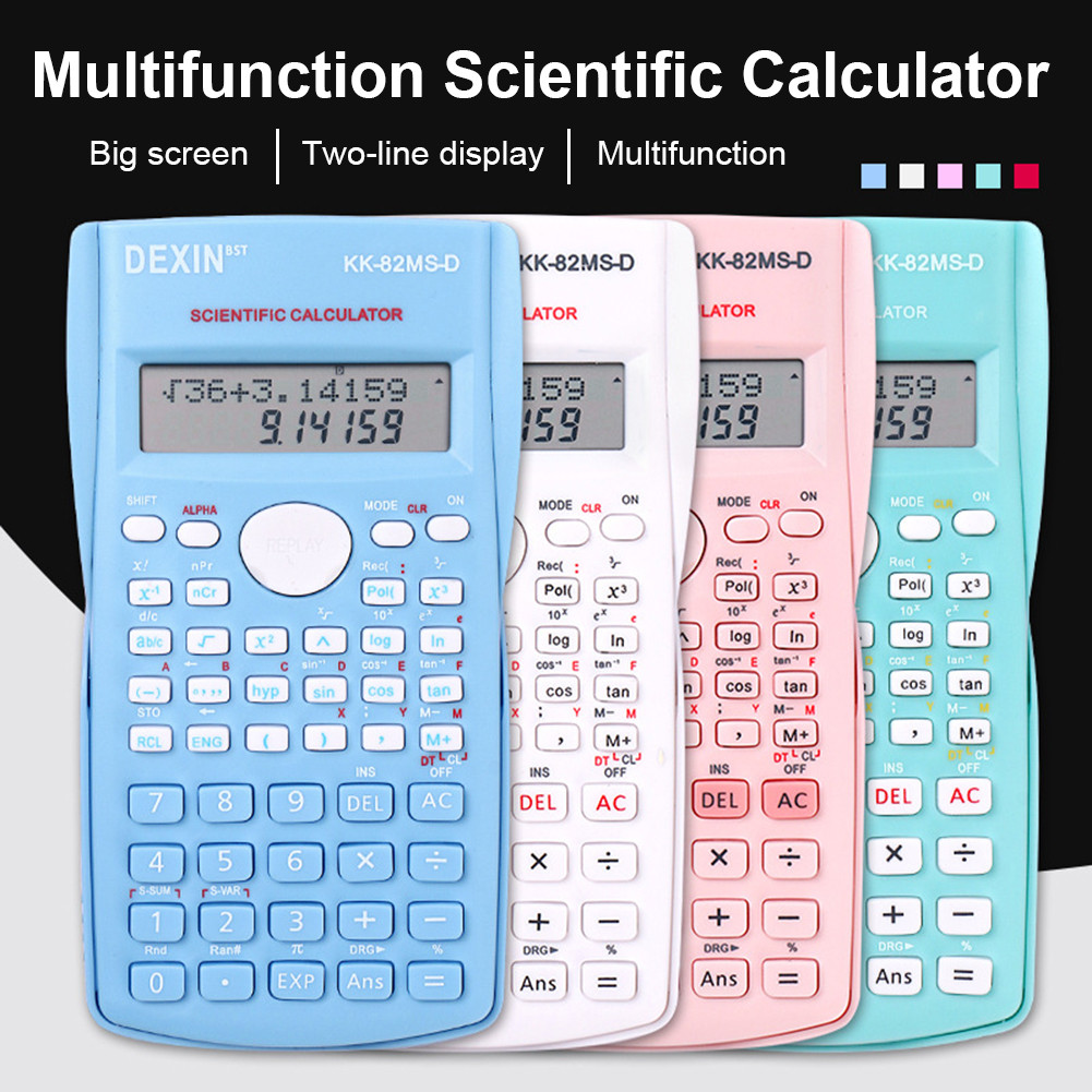 

82MS Scientific Calculator Original Digital Large Display 240 Functions For High School University Solar Scientific Calculator