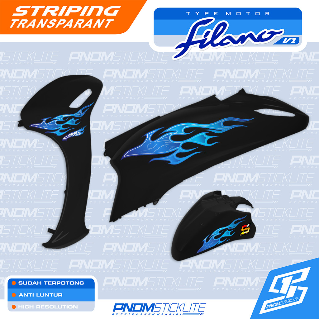 STRIPING GRAND FILANO STIKER TRANSPARAN API GRAND FILANO STRIPING GRAND FILANO STIKER MOTIF API Moto