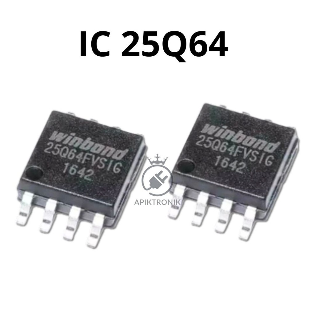 IC W25Q64FV 64Mb SPI Flash Memory 8MB SOIC-8 High Speed 104MHz