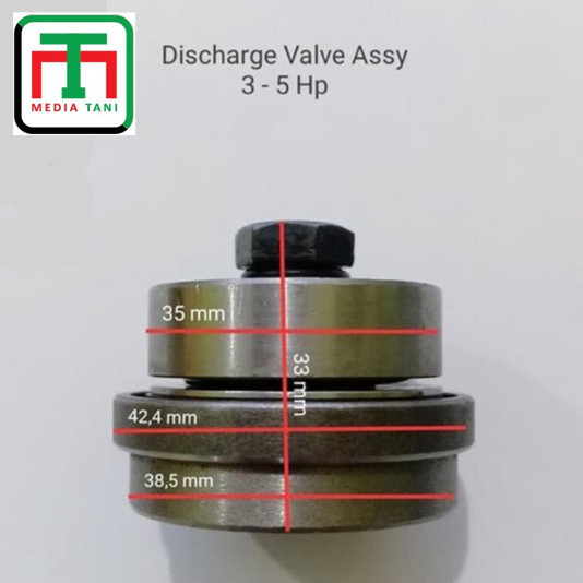 Discharge Valve  Assy atau klep Assy kompresor angin Type 3 - 5 Hp