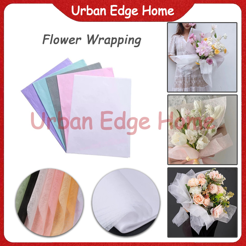 

27PCS Kertas Tissue Buket / Tissue Non Woven Flower Wrapping Kain Furing/ Spunbond Dekorasi Hias Buket Bunga