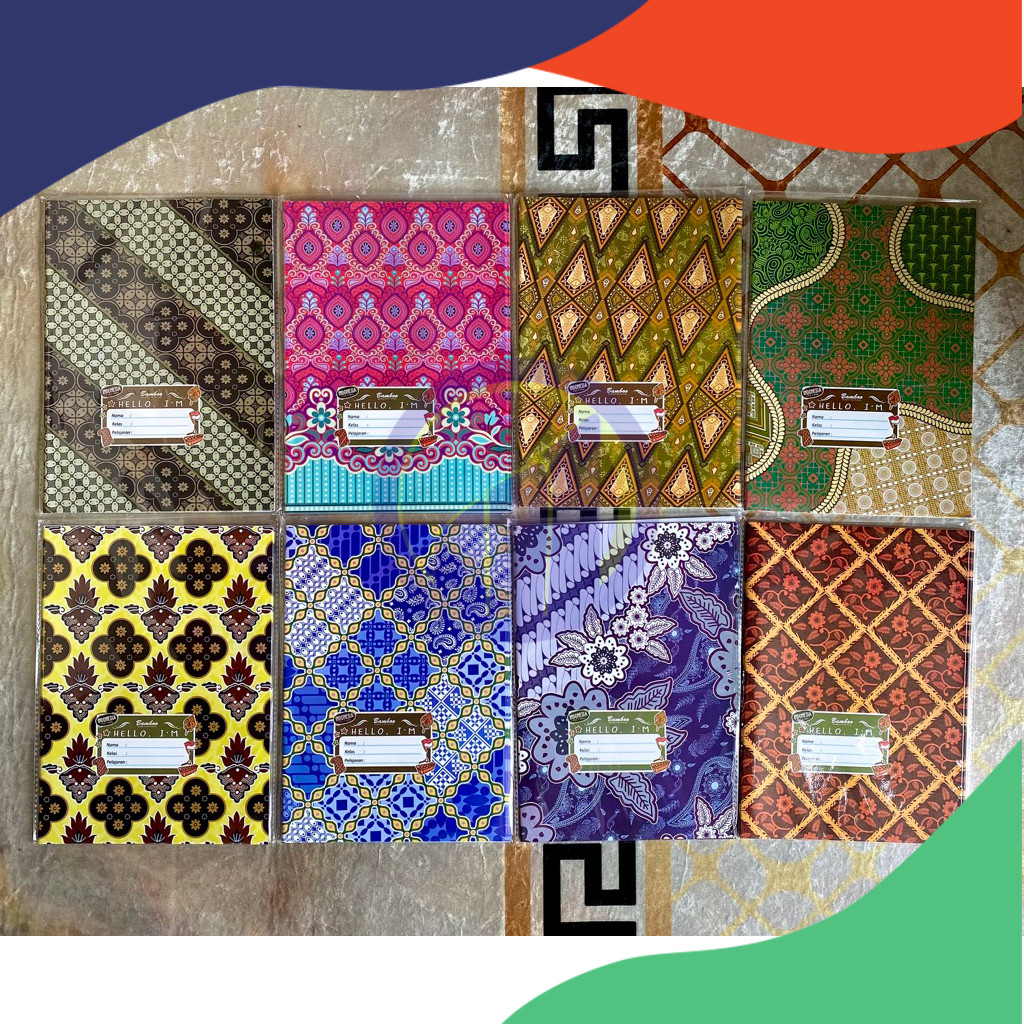 

(Pack) Sampul Buku Bamboo Kwarto (SIDU) Batik isi 20lbr (min. order 10pack)