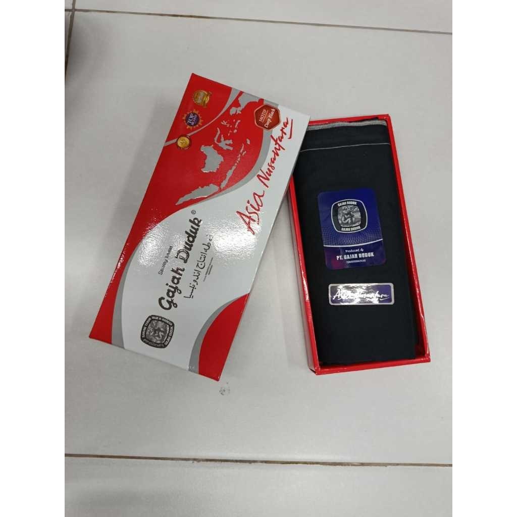 Sarung GAJAH DUDUK Hitam Polos Dewasa Pria Polos Premium Original Dewasa Anak Grosir Kain Samping Te