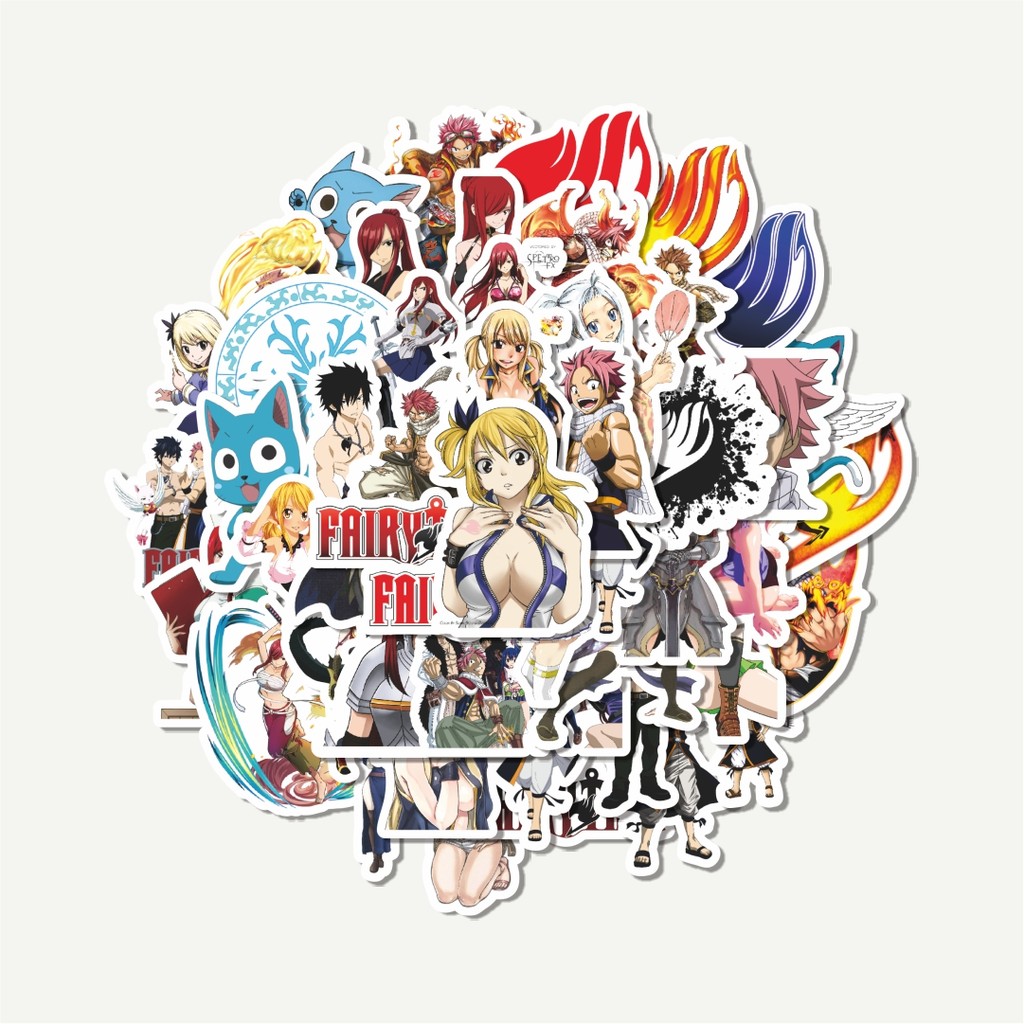 

Sticker Pack Stiker Anime Series Fairy Tail Character Mix | Sticker TUMBLR | Stiker LAPTOP KOPER HELM