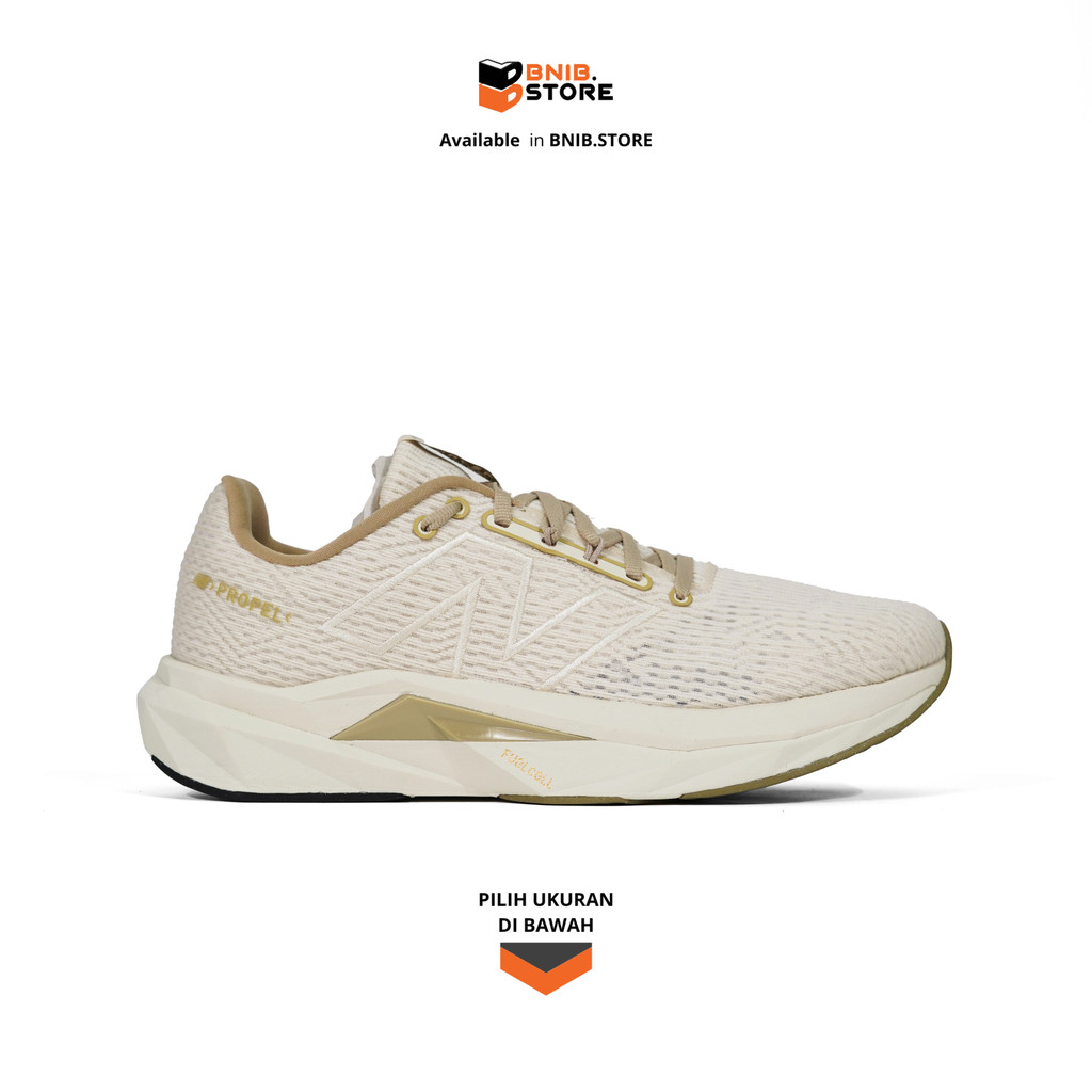 Sepatu Lari Pria NB FuelCell Propel V5 Linen Dark Stoneware [MFCPRHL5] Original
