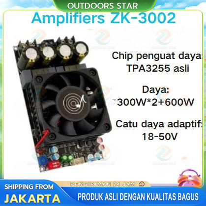 [ZK-3002]  TPA3255 Amplifier Class D Stereo BTL Bridge Hifi HD Sound High Power Amplifier 600W Origi