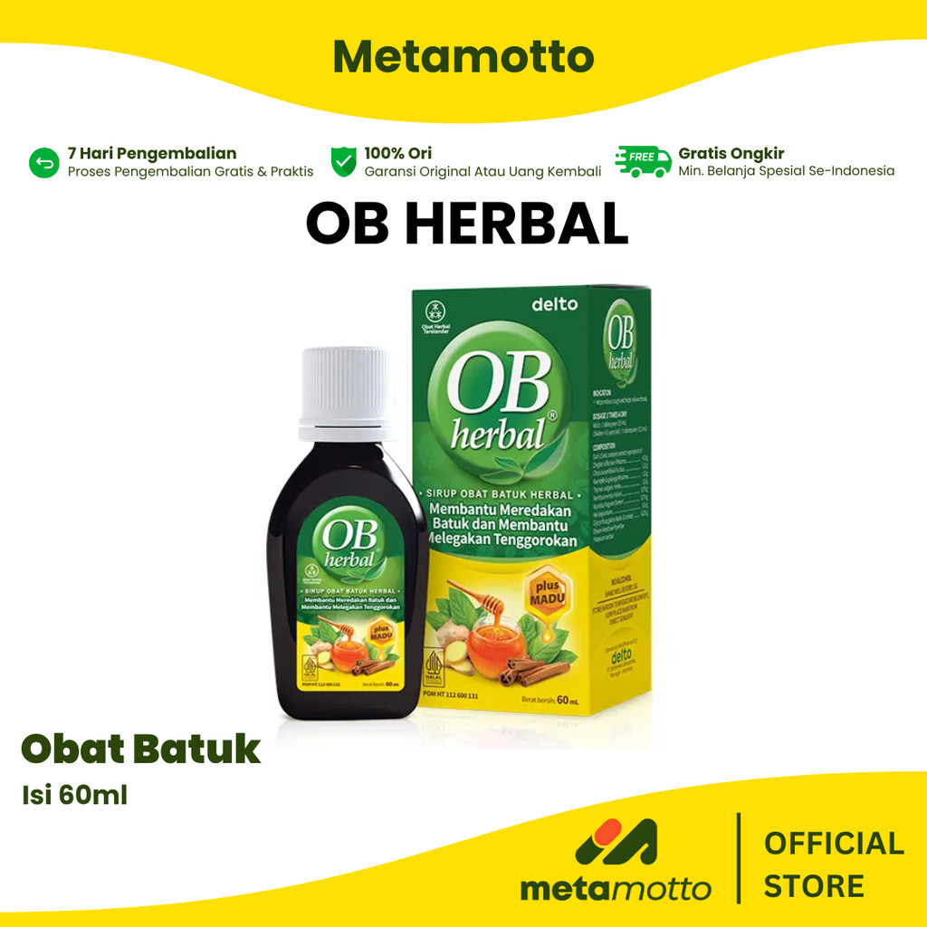 

OB HERBAL SYRUP OBAT BATUK HERBAL - Metamotto Karya Jaya