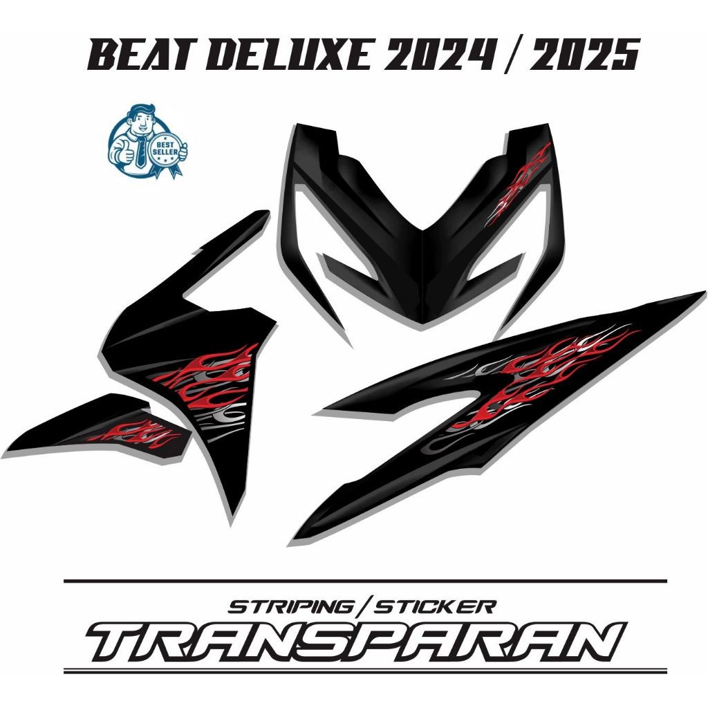 STRIPING TERBARU MOTOR HONDA BEAT BARU TRANSPARAN MOTOR BEAT 2024 2025 MOTIF KEREN