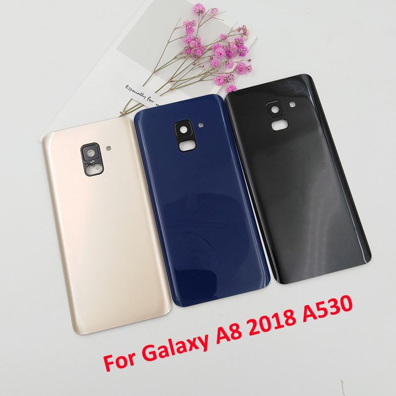 Back Battery Cover For Samsung Galaxy A8 2018 A530 A530F SM-A530F Rear Panel Door Housing Case Repla