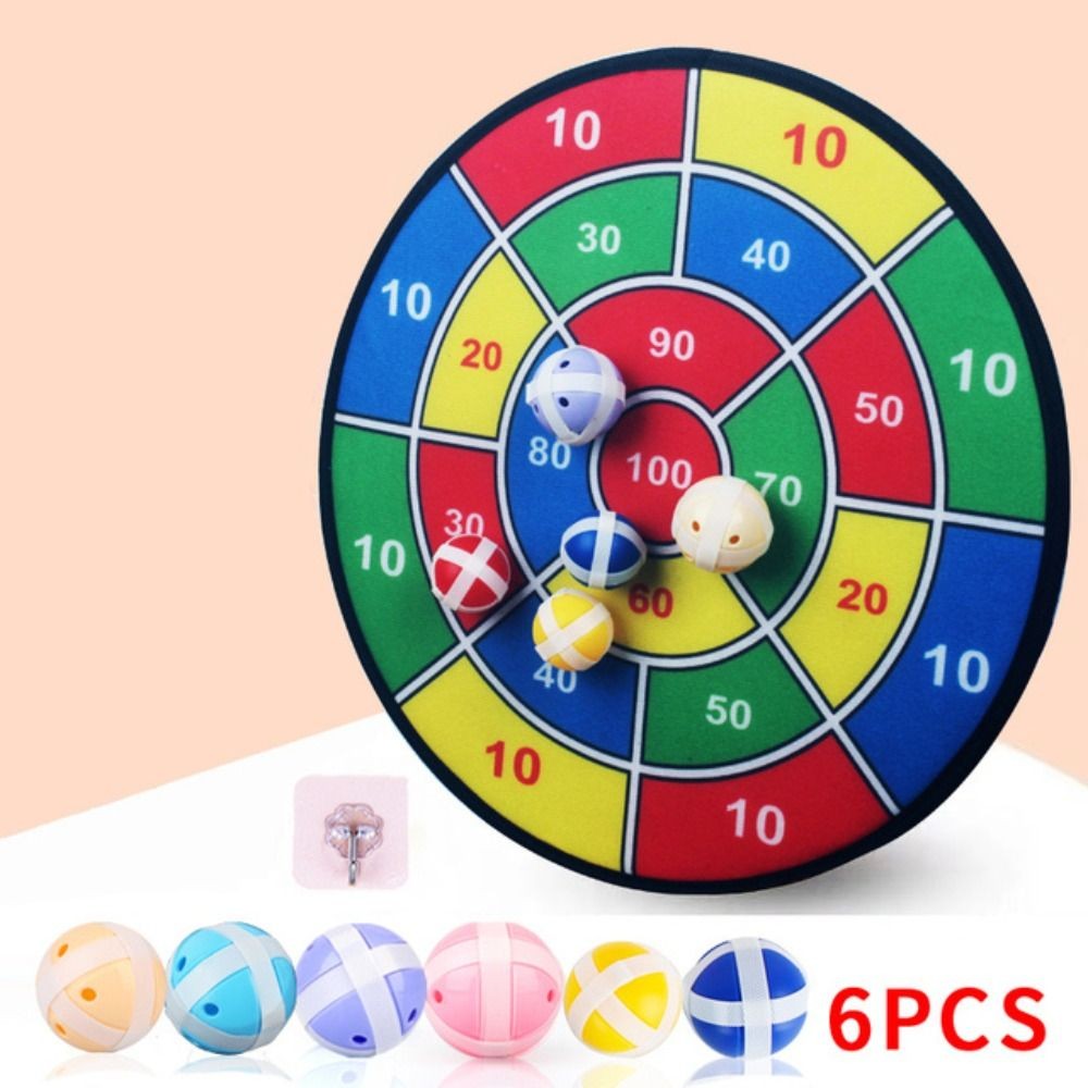 Cute Number Dart Board Target Cloth Cartoon Pattern Sticky Ball Toy Suction Cup Ball Pitching Game