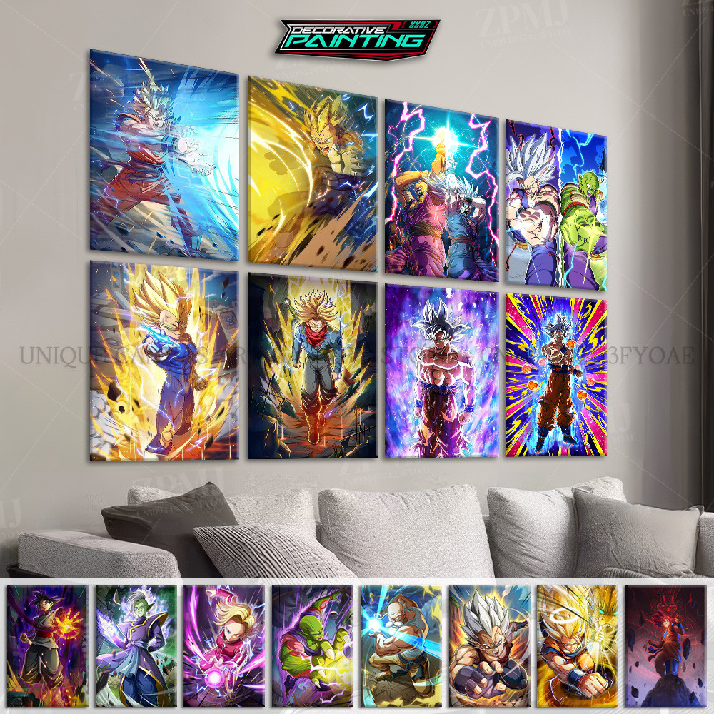 

Dragon Ball Canvas Pictures Majin Vegeta Figures Home Decor Paintings Wall Art Prints Hot Blooded Anime Poster For Living Room