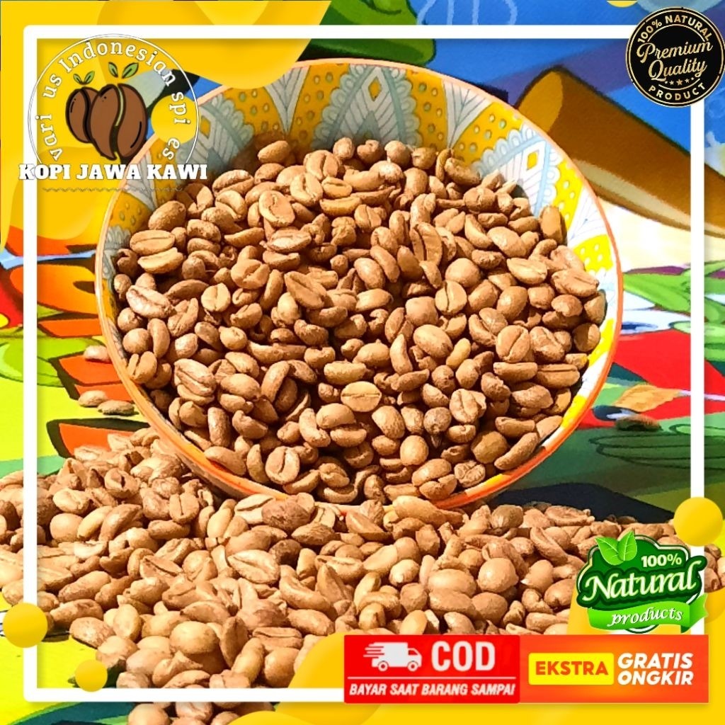 

[ PREMIUM GREEN BEANS NANGKA / EXCELSA ] 500 g Kopi Nangka Super Natural Full Washed Oce Gunung Kawi