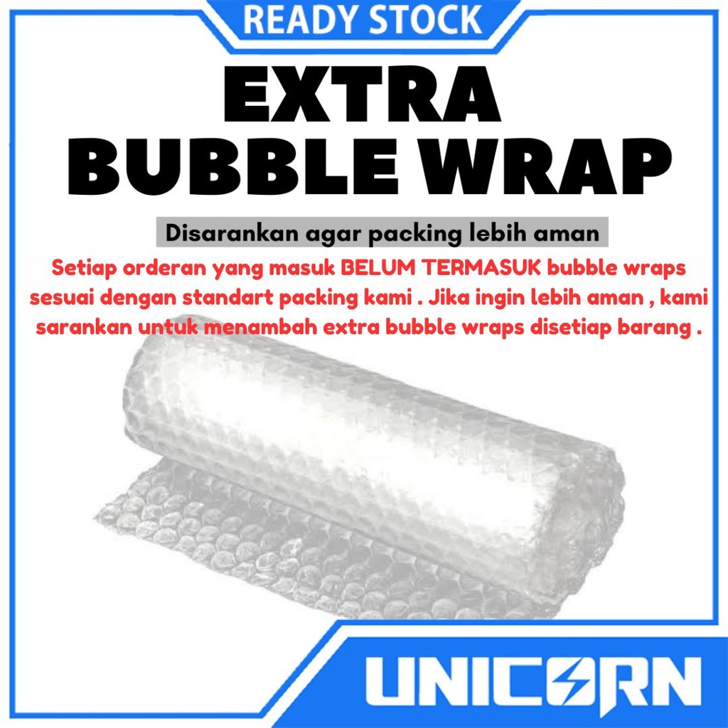 

Bubble Wrap / Tambahan Untuk Proteksi Paket