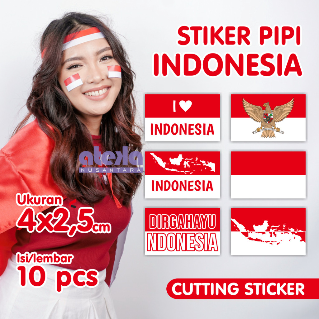 

Tempelan Pipi Bendera Indonesia - Sticker Pipi Merah Putih - indonesia 17 agustus