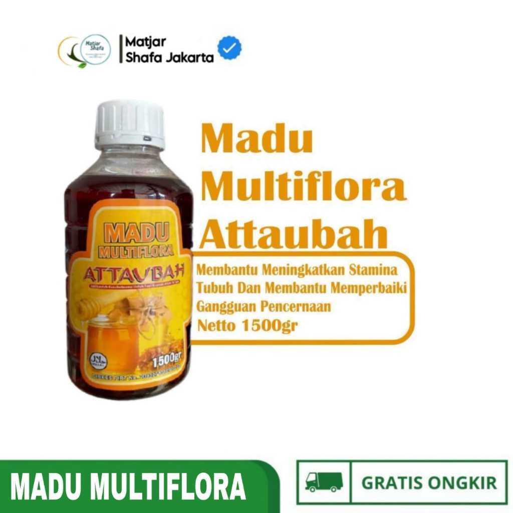 

Madu Murni Multiflora Attaubah 1500gr | Madu Lokal Original