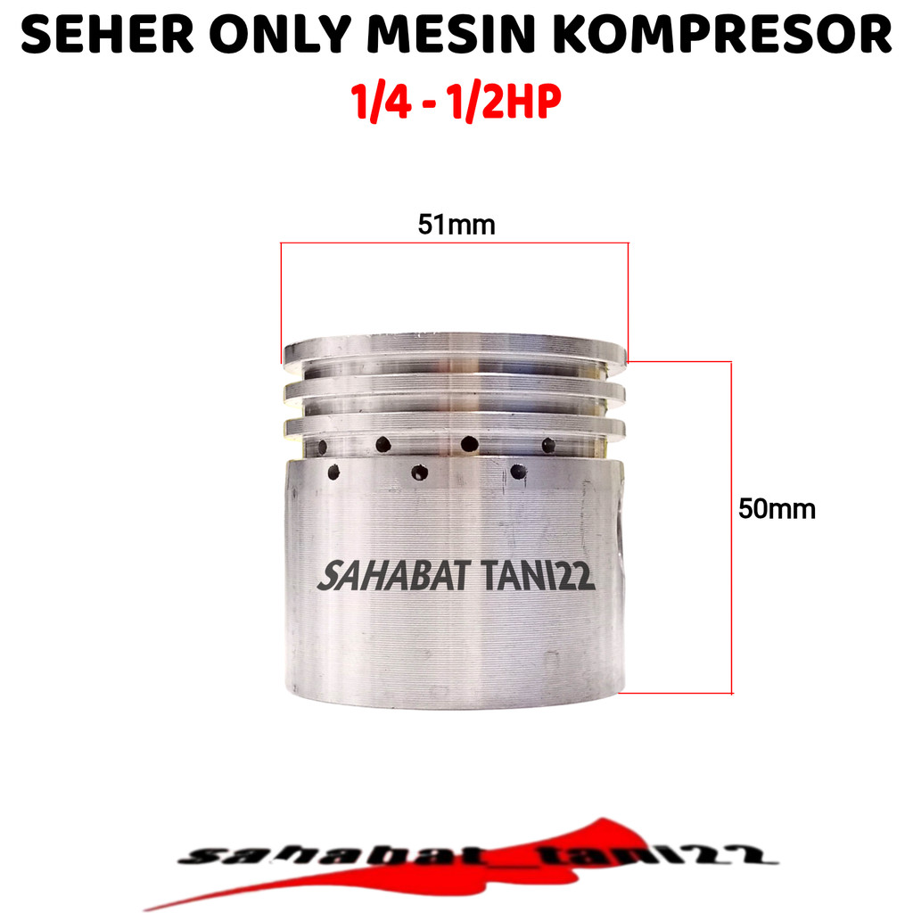 Piston Kompresor Angin Seher Kompresor  Seher Kompresor 1/4 - 1/2 HP Piston Seher Kompresor 51mm ONL