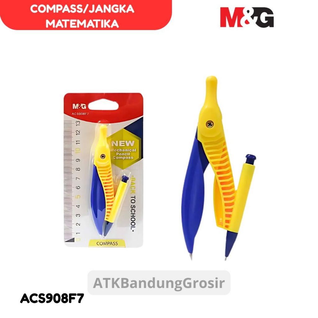 

Jangka Compas M&G Mechanical Pencil Compass #ACS908F7 Alat Tulis Sekolah- SHESB