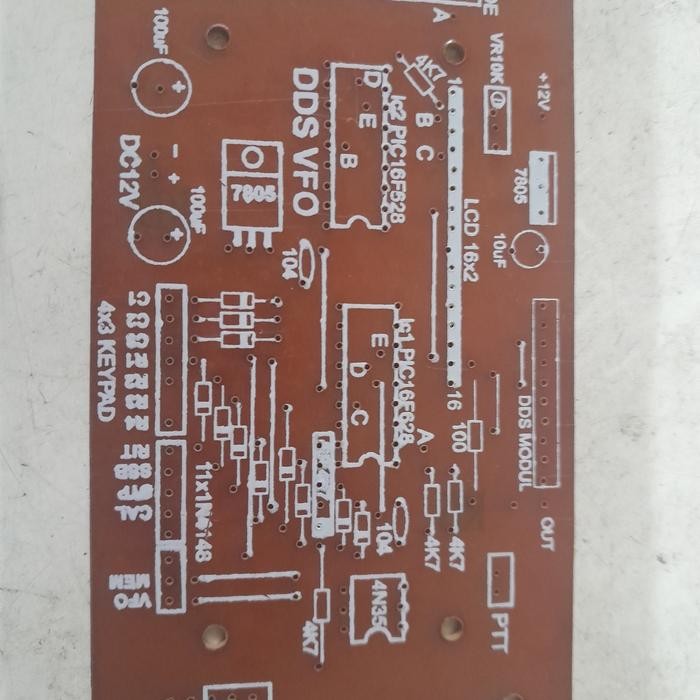 Part PCB Frekuensi meter OSC BITX DDS LCD 16x2  PIC
